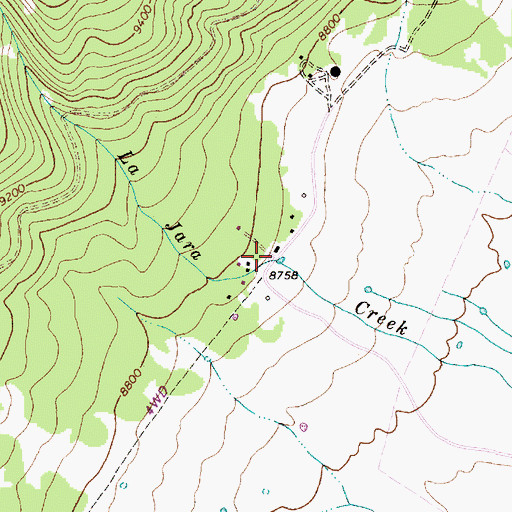 Topographic Map of Headquarters Ranch, NM