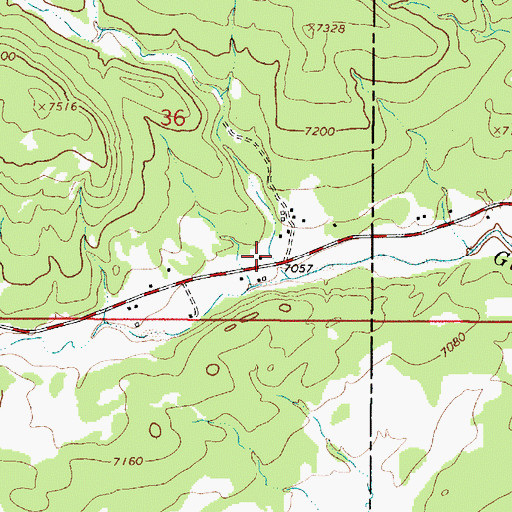 Topographic Map of La Cueva Canyon, NM