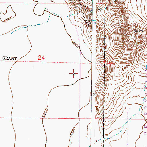 Topographic Map of La Majada Grant, NM