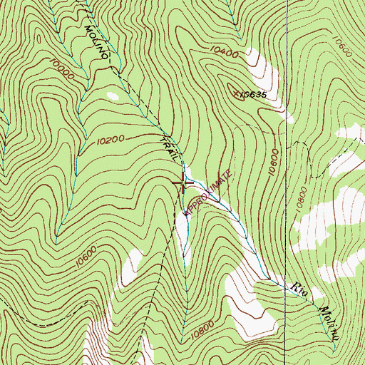 Topographic Map of Pajarita Cabin (historical), NM