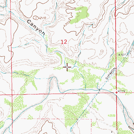 Topographic Map of Pajarito Canyon, NM