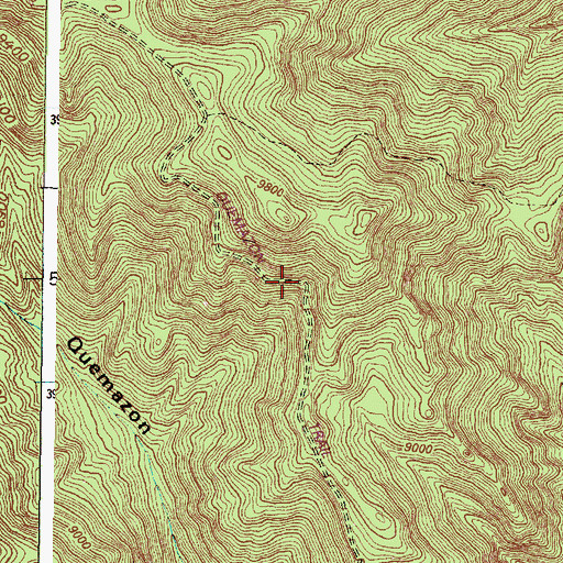 Topographic Map of Quemazon Trail, NM