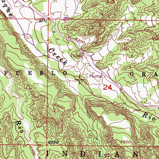 Topographic Map of Rio Nambe, NM