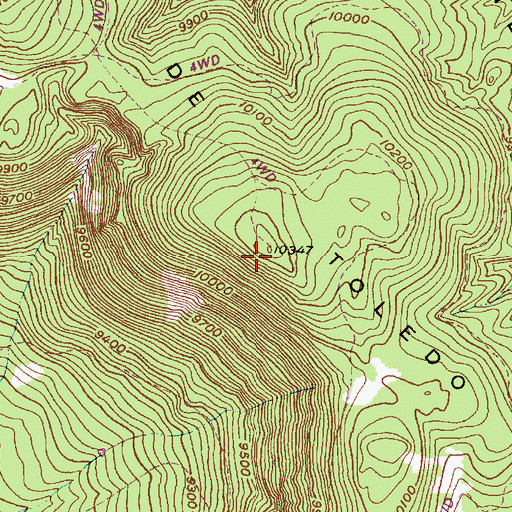 Topographic Map of Sierra de Toledo, NM