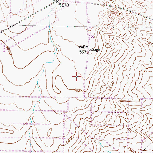 Topographic Map of Alameda Grant, NM