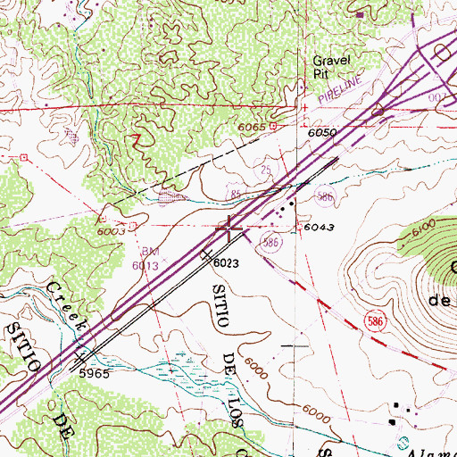 Topographic Map of Turquoise Trading Post (historical), NM