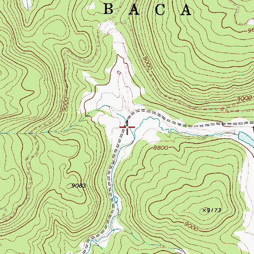 Topographic Map of Valle Seco, NM