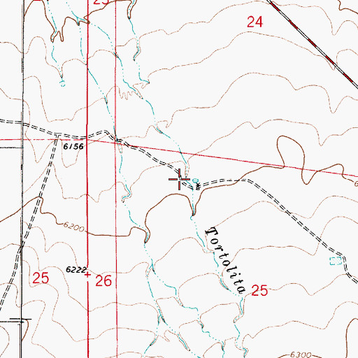 Topographic Map of Tortolita Creek, NM