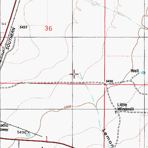 Topographic Map of Lemon Draw, NM