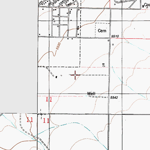 Topographic Map of Lovelace Plant, NM