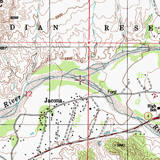 Topographic Map of Rio Tesuque, NM