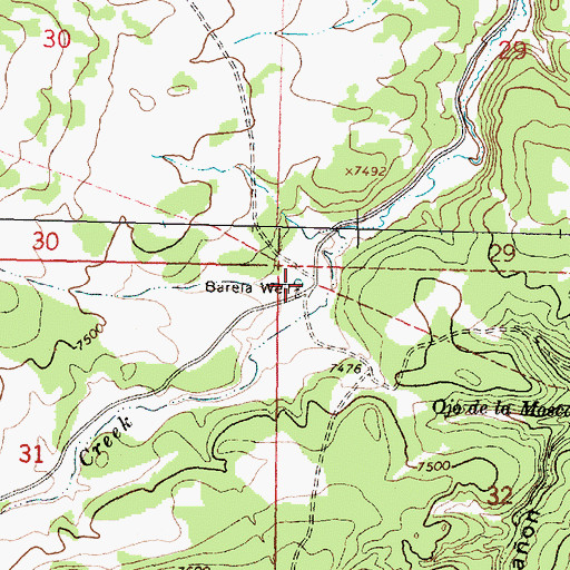 Topographic Map of Barela Water Well, NM