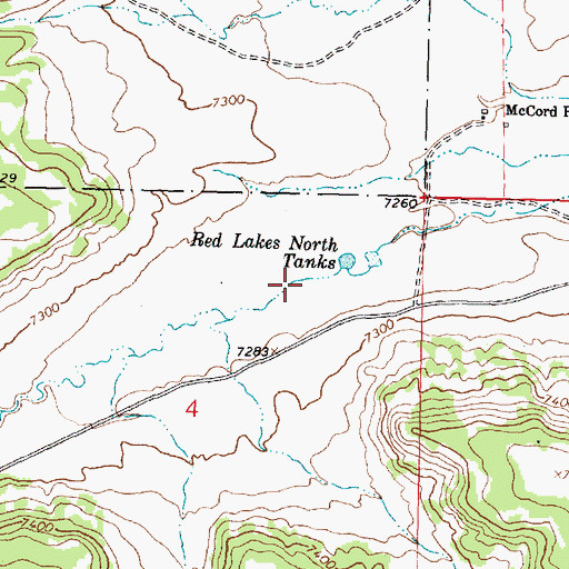 Topographic Map of Bluewater Water Well, NM
