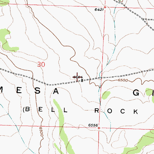 Topographic Map of Caoncito Nine Water Well, NM