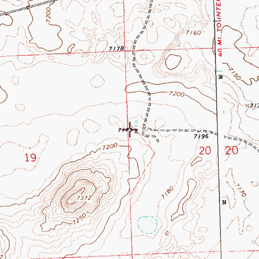 Topographic Map of Dos Cerrillos Water Well, NM