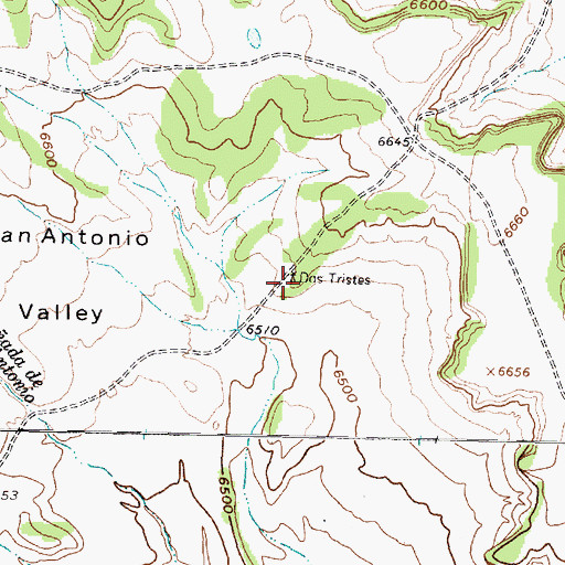Topographic Map of Dogs Water Well, NM