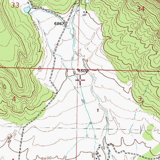 Topographic Map of Encinal 1 Water Well, NM