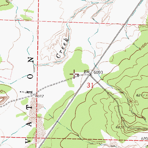 Topographic Map of Laguna 6 Water Well, NM