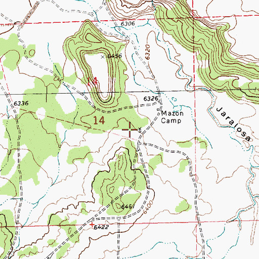 Topographic Map of Mazon Water Well, NM