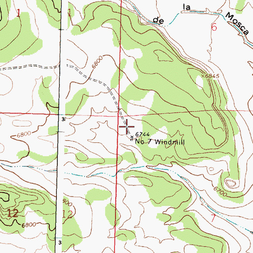 Topographic Map of Number 7 WM Water Well, NM