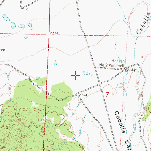 Topographic Map of North Water Well, NM