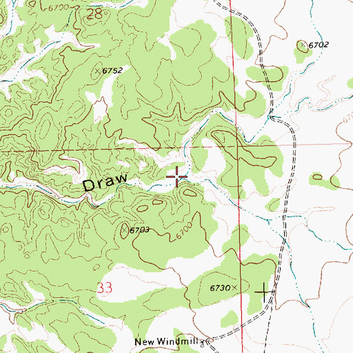 Topographic Map of New Windmill Water Well, NM
