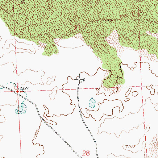 Topographic Map of Number 21 Water Well, NM