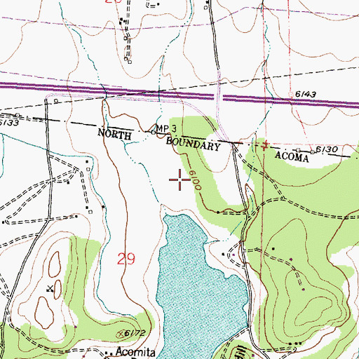 Topographic Map of Pueblo T 4 Water Well, NM