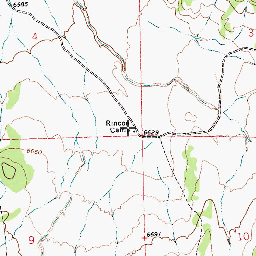 Topographic Map of Rincon Camp Water Well, NM