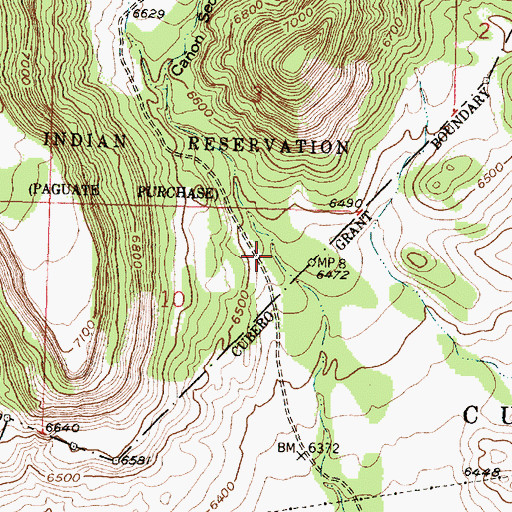 Topographic Map of Test Well 79-1 Water Well, NM