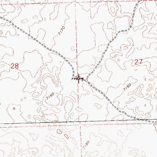 Topographic Map of West Water Well, NM