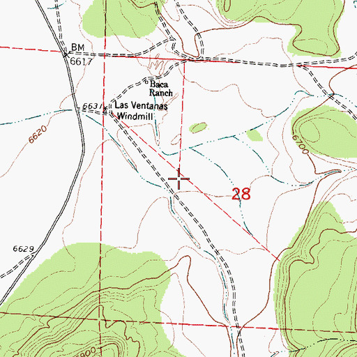 Topographic Map of Acoma Water Well, NM