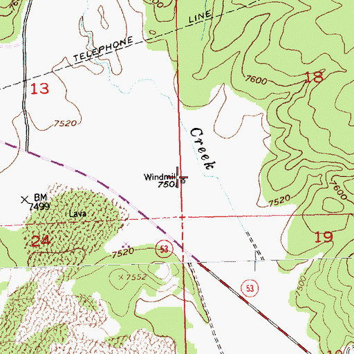 Topographic Map of Aqua Fria Water Well, NM