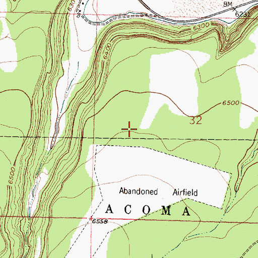 Topographic Map of Airport WL Water Well, NM