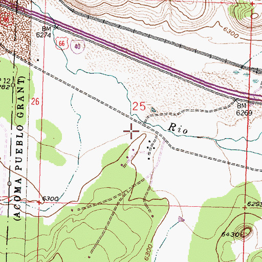Topographic Map of Anzac 86-1 Water Well, NM