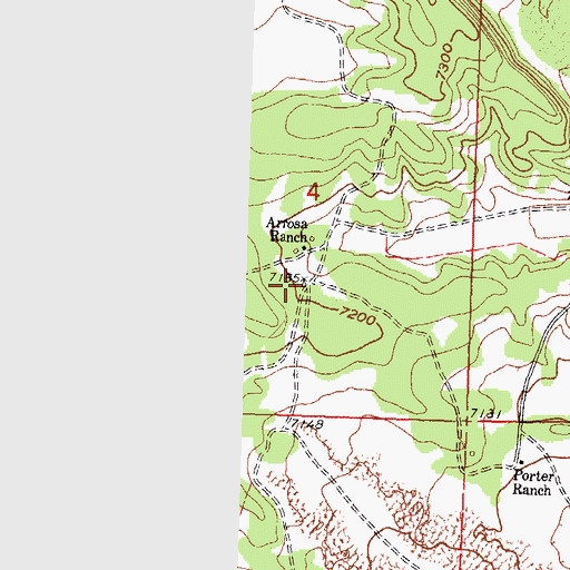 Topographic Map of Arrosa Ranch Water Well, NM
