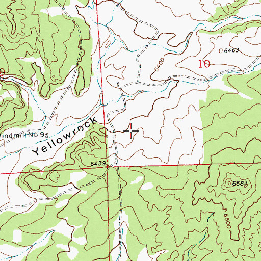 Topographic Map of Windmill 9 Water Well, NM