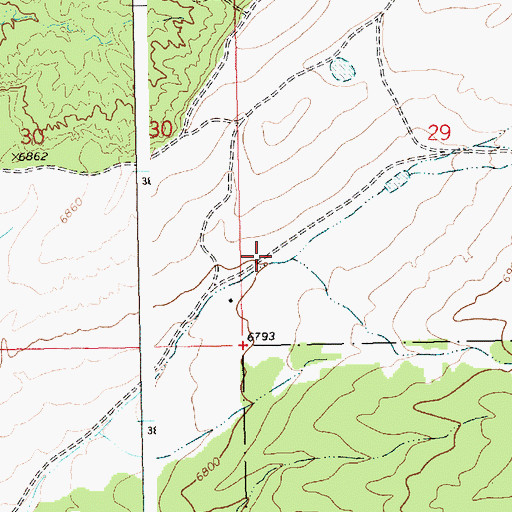 Topographic Map of Well ZS-1 Water Well, NM