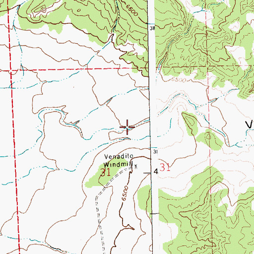 Topographic Map of Venadito Water Well, NM