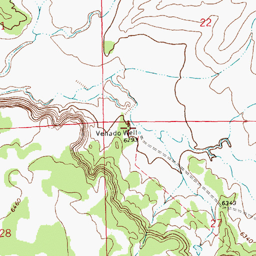 Topographic Map of Venado Water Well, NM