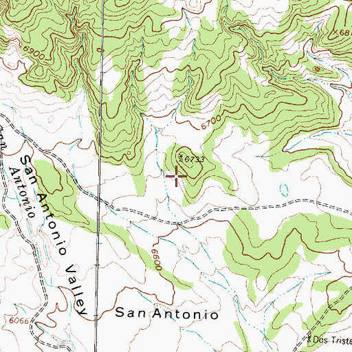 Topographic Map of San Antonio Water Well, NM
