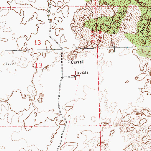 Topographic Map of South Camp Water Well, NM