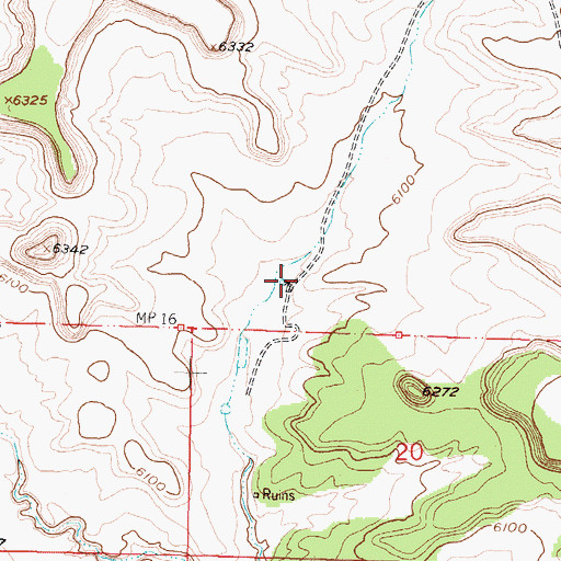 Topographic Map of Rusty Water Well, NM