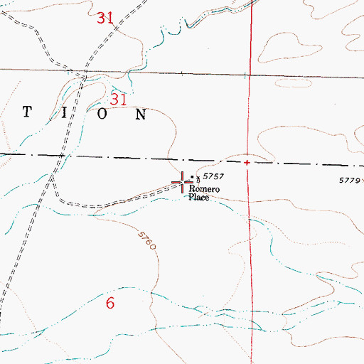 Topographic Map of Romero PLC Water Well, NM