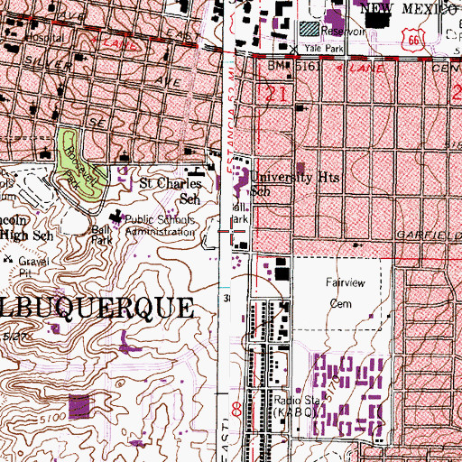 Topographic Map of Yale 1 Water Well, NM