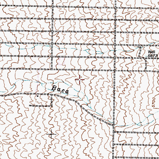Topographic Map of Walker 2 Water Well, NM