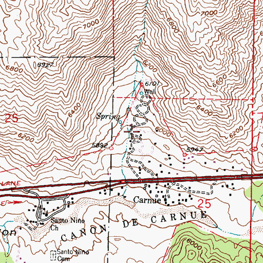 Topographic Map of Well Number 1 Water Well, NM