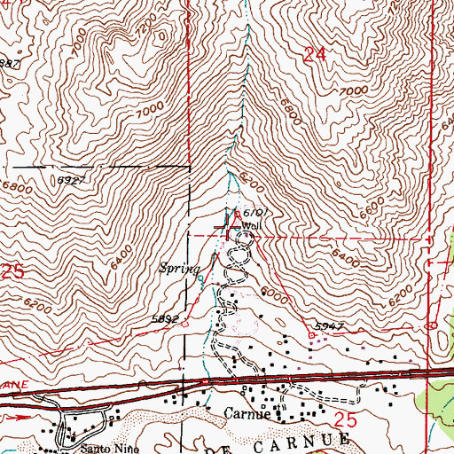 Topographic Map of Well Number 2 Water Well, NM