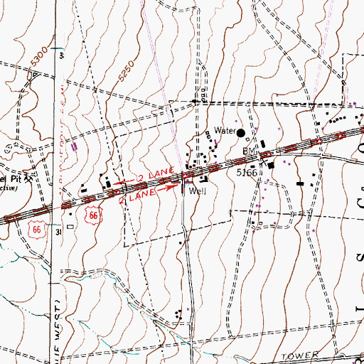 Topographic Map of West Mesa 1 Water Well, NM