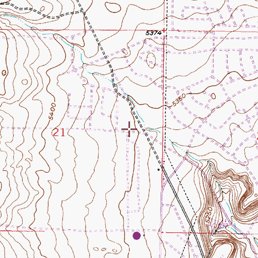 Topographic Map of Volcano Cliffs 3 Water Well, NM